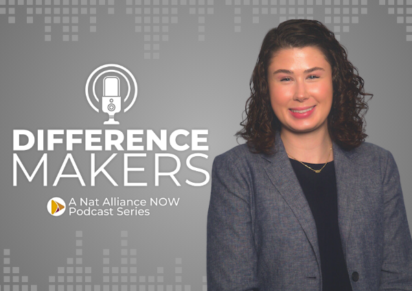 Difference Makers Podcast Logo & Claire Richardson, CISR